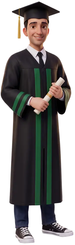 3D illustration of Mohamed Yacout as The Graduate, 2016