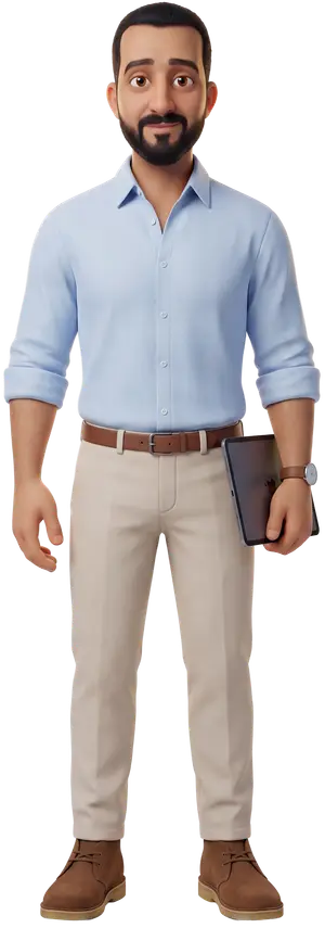 3D illustration of Mohamed Yacout as Medical Rep — Abbott, 2016–2019